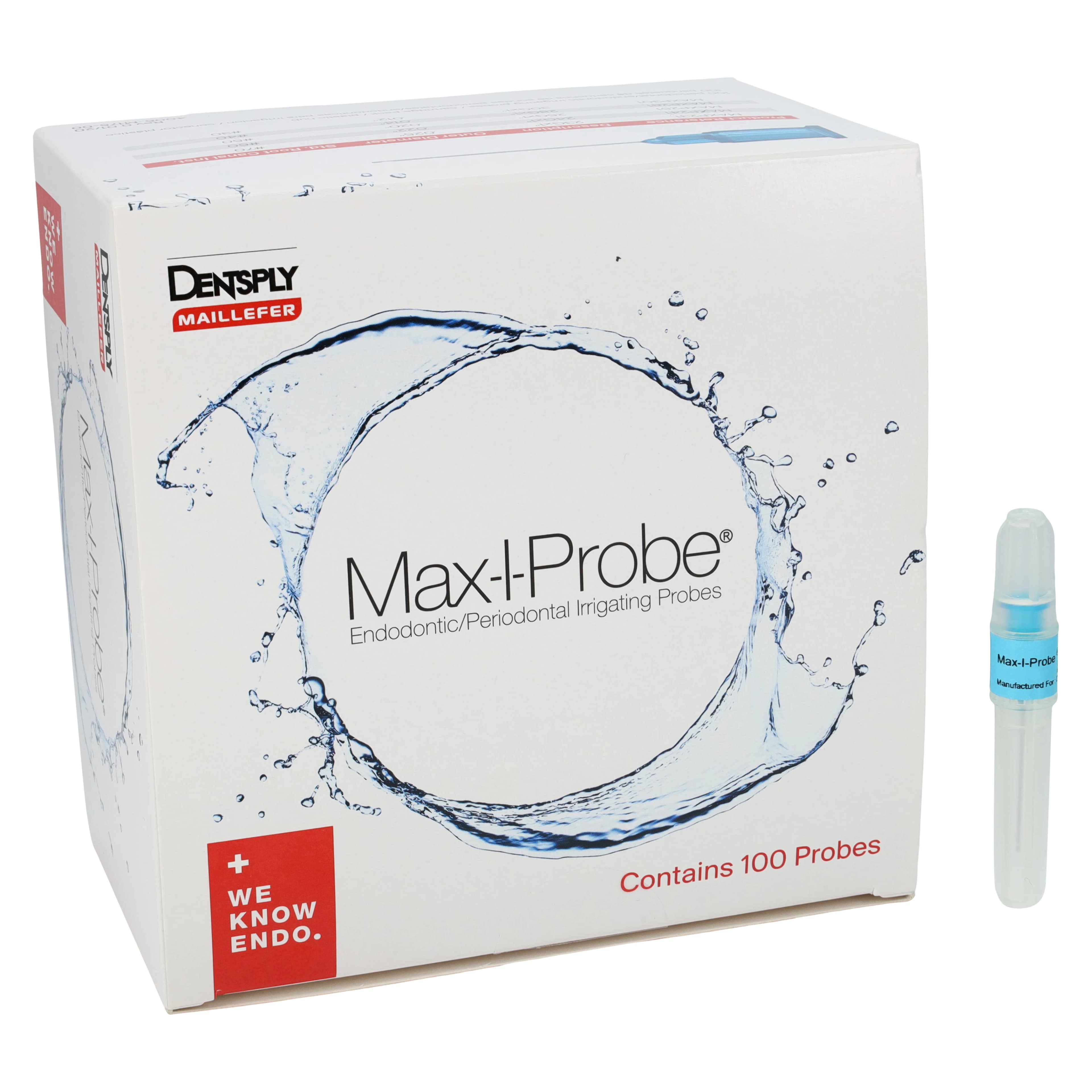 Max-i-Probe Endodontic/Periodontal Irrigation Probes, #30, 30 Ga x 1", Blue, 100/Pk, MAXP301 - Max-i-Probe Endodontic/Periodontal Irrigation Probes, # 30, 30 Ga x 1", Blue, 100/Pk, MAXP301 - Image 1