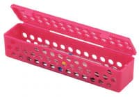 Zirc Standard Steri-Container, White, 8-1/8" x 1-7/8" x 1-7/8", Holds 10-14 Instruments, 50Z900A - White Standard Steri-Container - Image 1