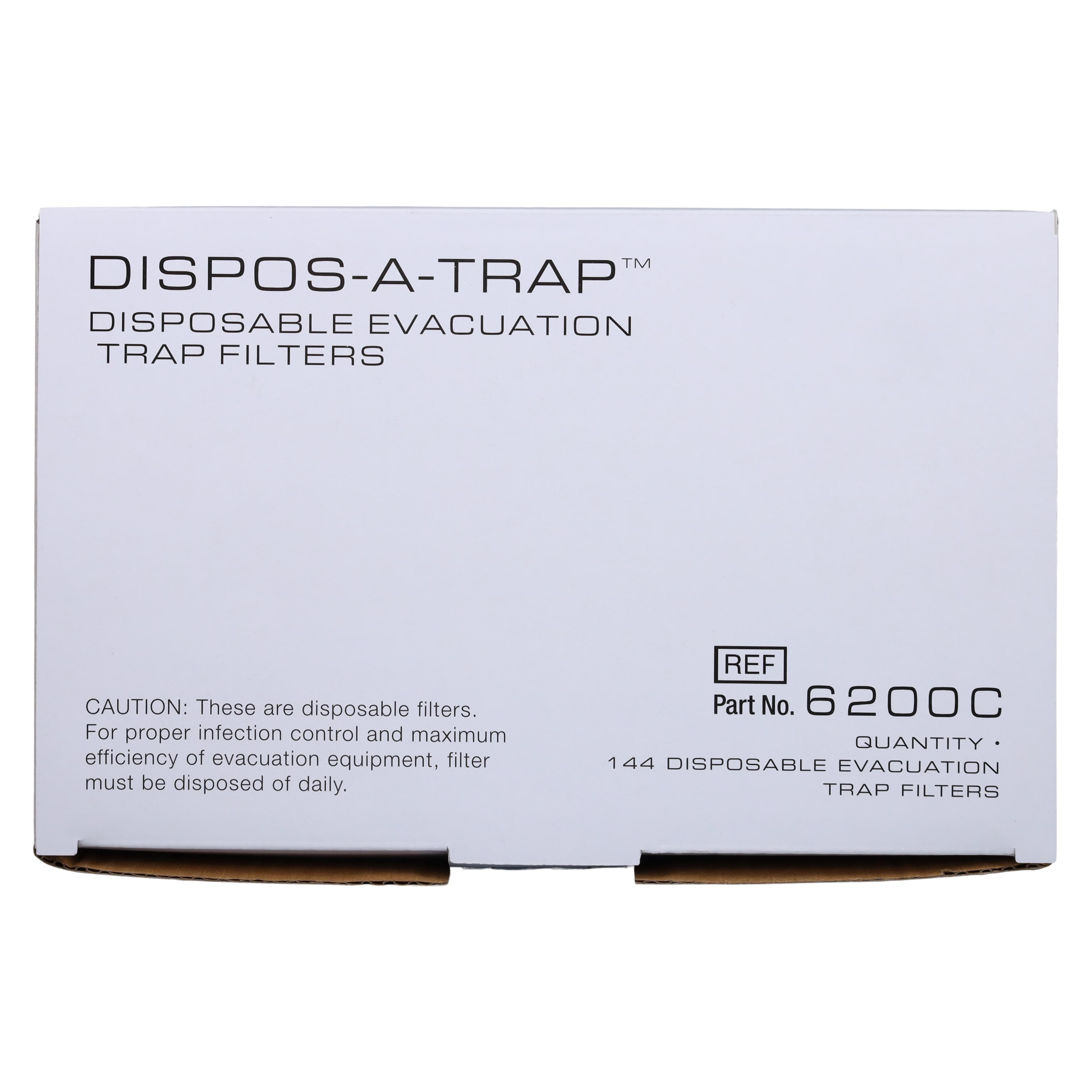 Pinnacle Dispos-A-Trap Disposable Evacuator Trap, Model 6200-C, 2 3/4" Diameter, Fits Siemens & Planmeca, 144/Pkg, 6200-C thumbnail 6