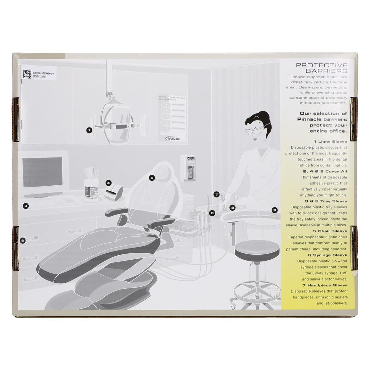 Pinnacle Tray Sleeve, Clear Plastic, Fits Mayo Tray, 14" x 19.5", 500/Box, 3500-M thumbnail 6