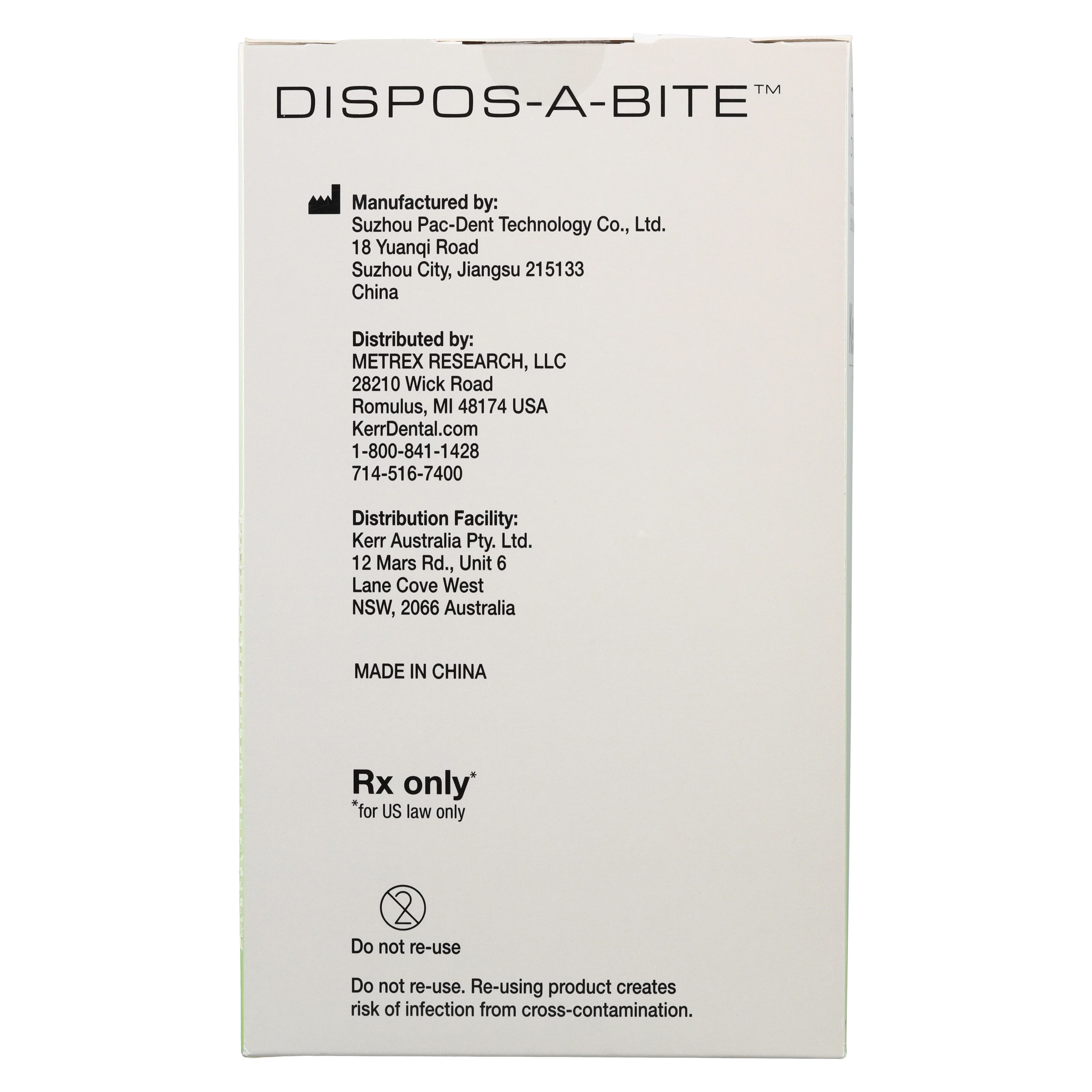 Dispos-a-Bite Disposable Biteblock for Phillips/Den-Tal-Ez/Soredex Panoramic X-Ray, White, 100/Box, 7030C thumbnail 3