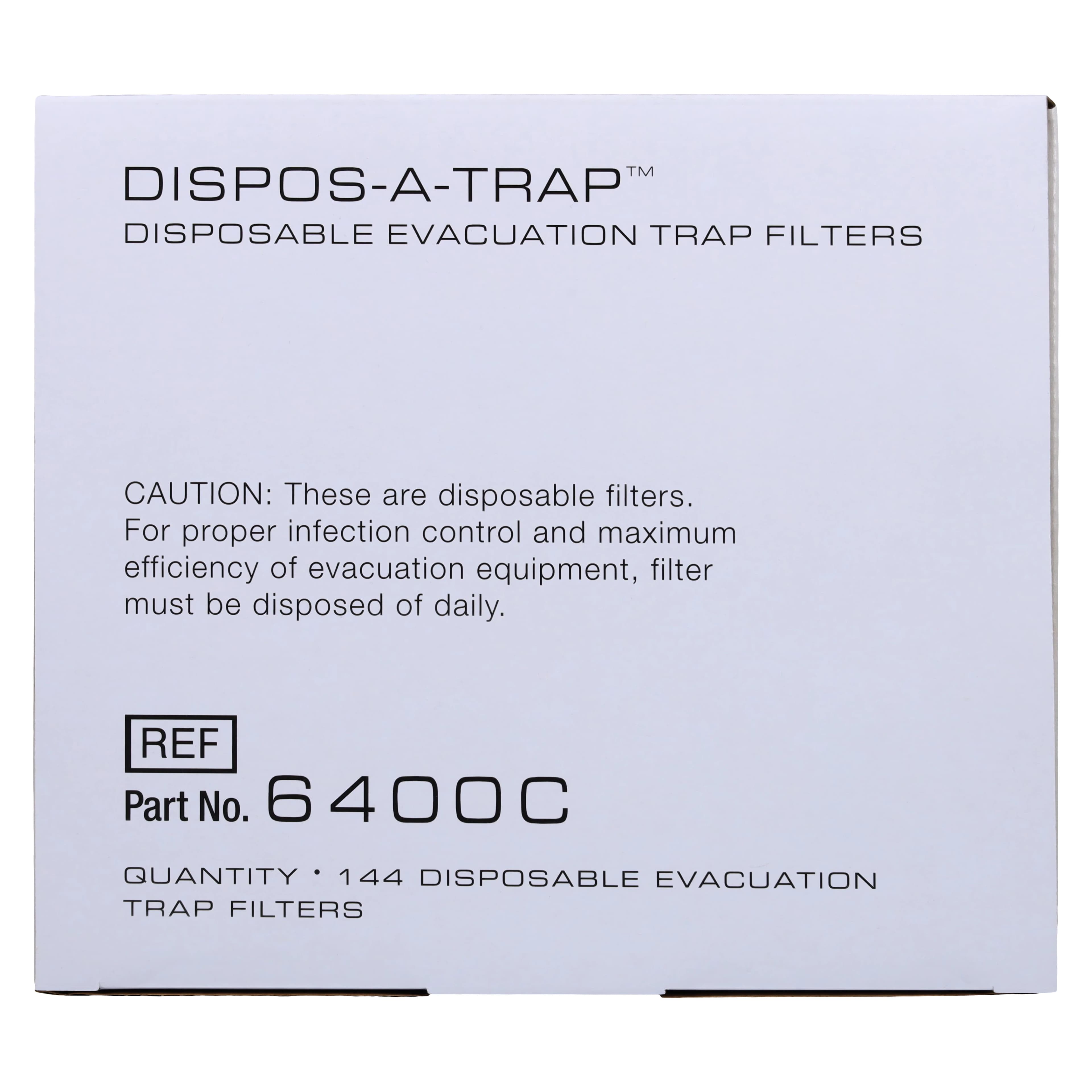 Pinnacle Dispos-A-Trap Disposable Vacuum Trap, Model 6400-C, 1-5/8" Diameter, Fits A-dec Cascade & Performer Cuspidors, 144/Pkg, 6400-C thumbnail 5