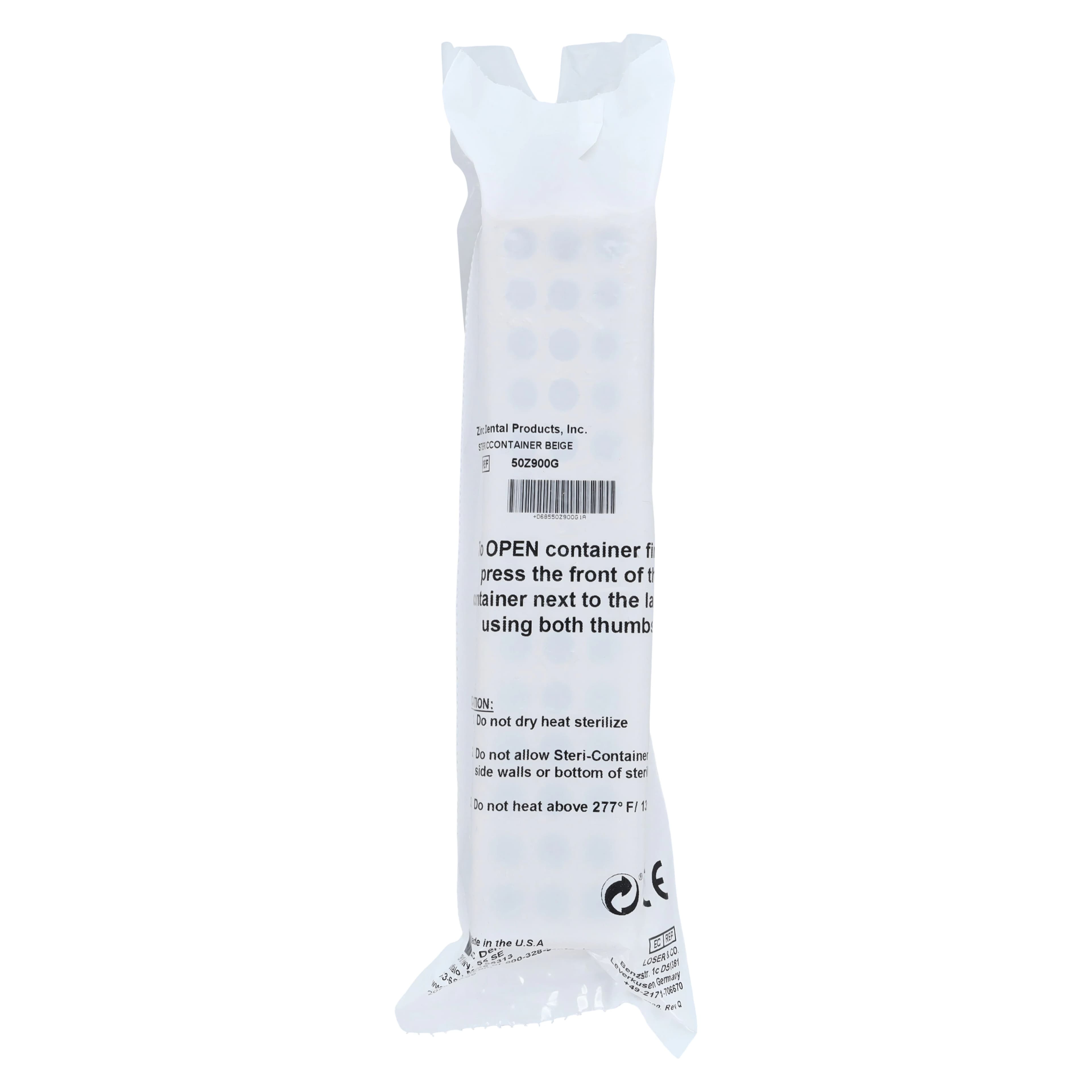 Zirc Steri-Container Standard, Beige, 8-1/8" x 1-7/8" x 1-7/8", Holds 10-14 Instruments, 50Z900-G thumbnail 5