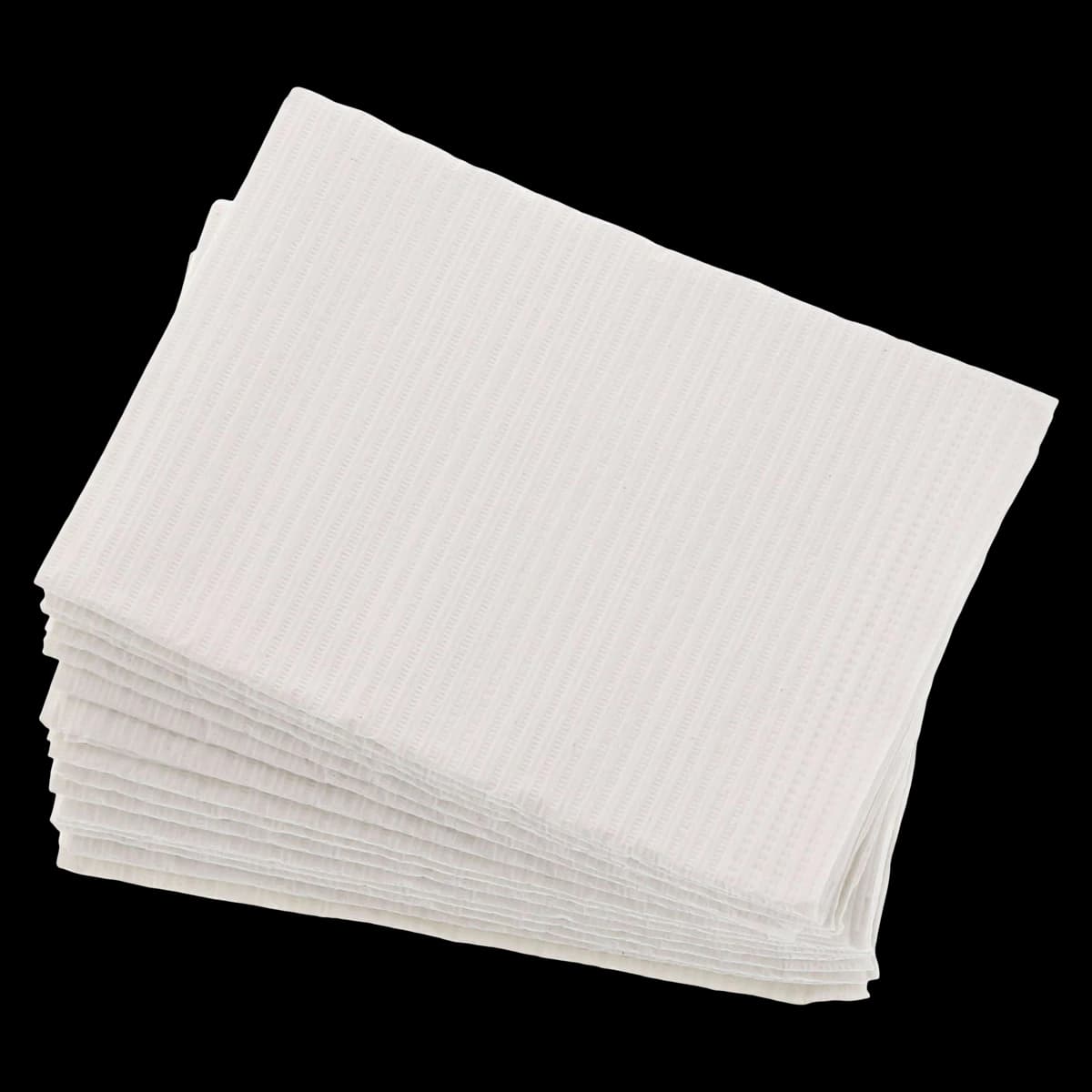 Crosstex PolyBack Patient Towels, 3-Ply Paper/1-Ply Poly, White, 13" x 19", 500/Case, WPXWH thumbnail 2