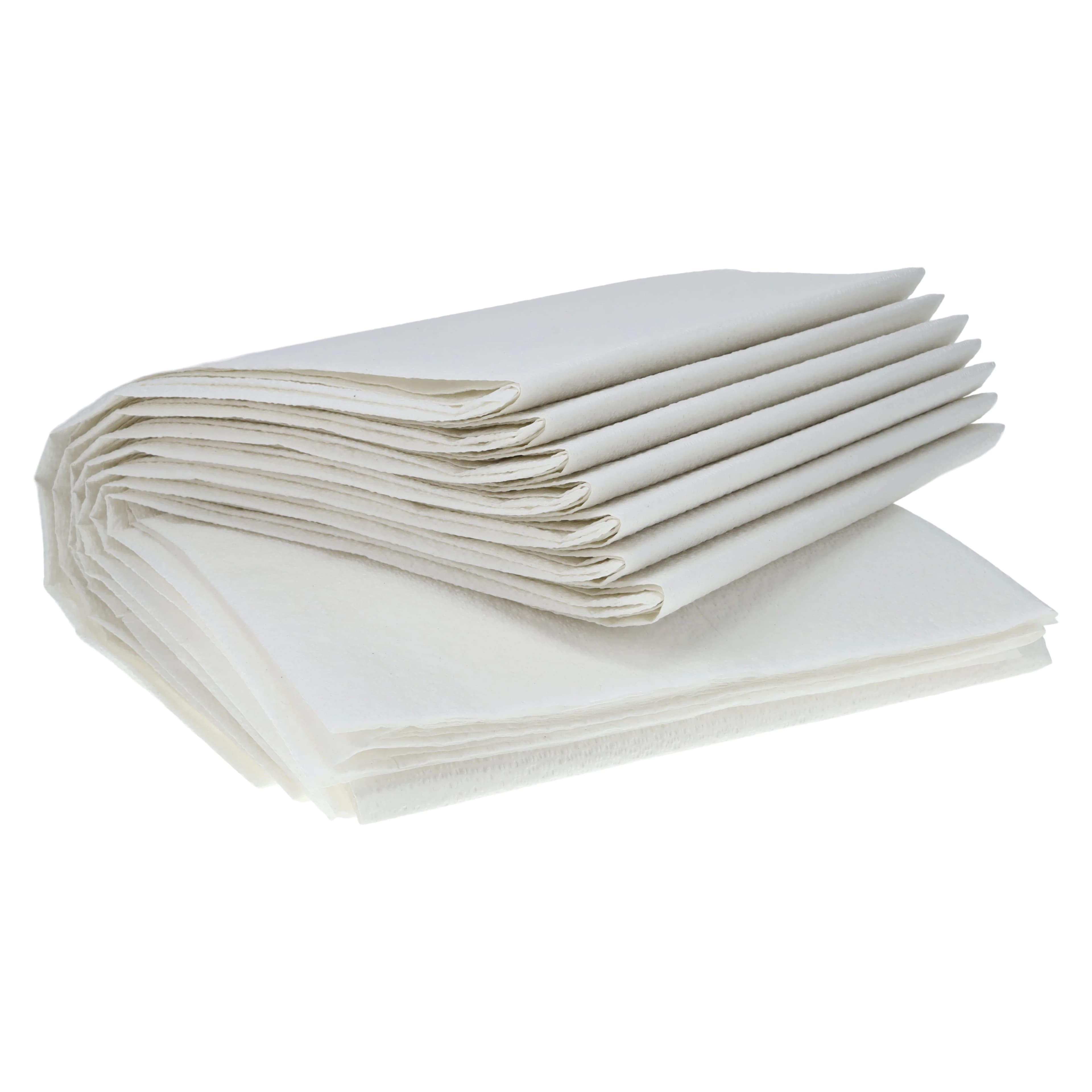 TIDI Ultimate Patient Drape Sheets, 2-Ply Poly, 40" x 72", White, 50/Case, 918272 - TIDI - Ultimate Patient Drape Sheets - Image 1