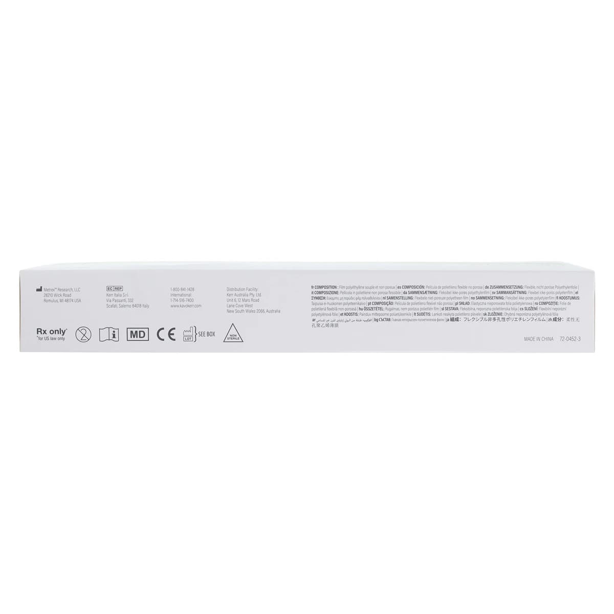 Pinnacle Syringe Sleeve with Opening, Clear, 2.5" x 10", 500/Box, 3767-WO thumbnail 3