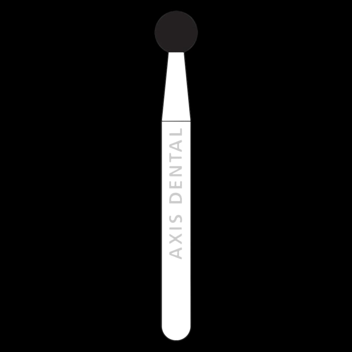 NTI HP Diamond Bur, Round, Medium Grit, Gray, #801-023, 2.3 mm, M801-023HP, Each - NTI&reg; HP Diamonds - Medium - #801-023 (2.3) - Image 1