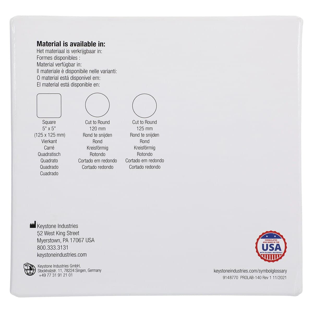 Pro-Form Dual-Color Mouthguard Laminate, Red/White, 5" x 5", 0.160" (4mm), 12/Pkg, 9598130 thumbnail 4