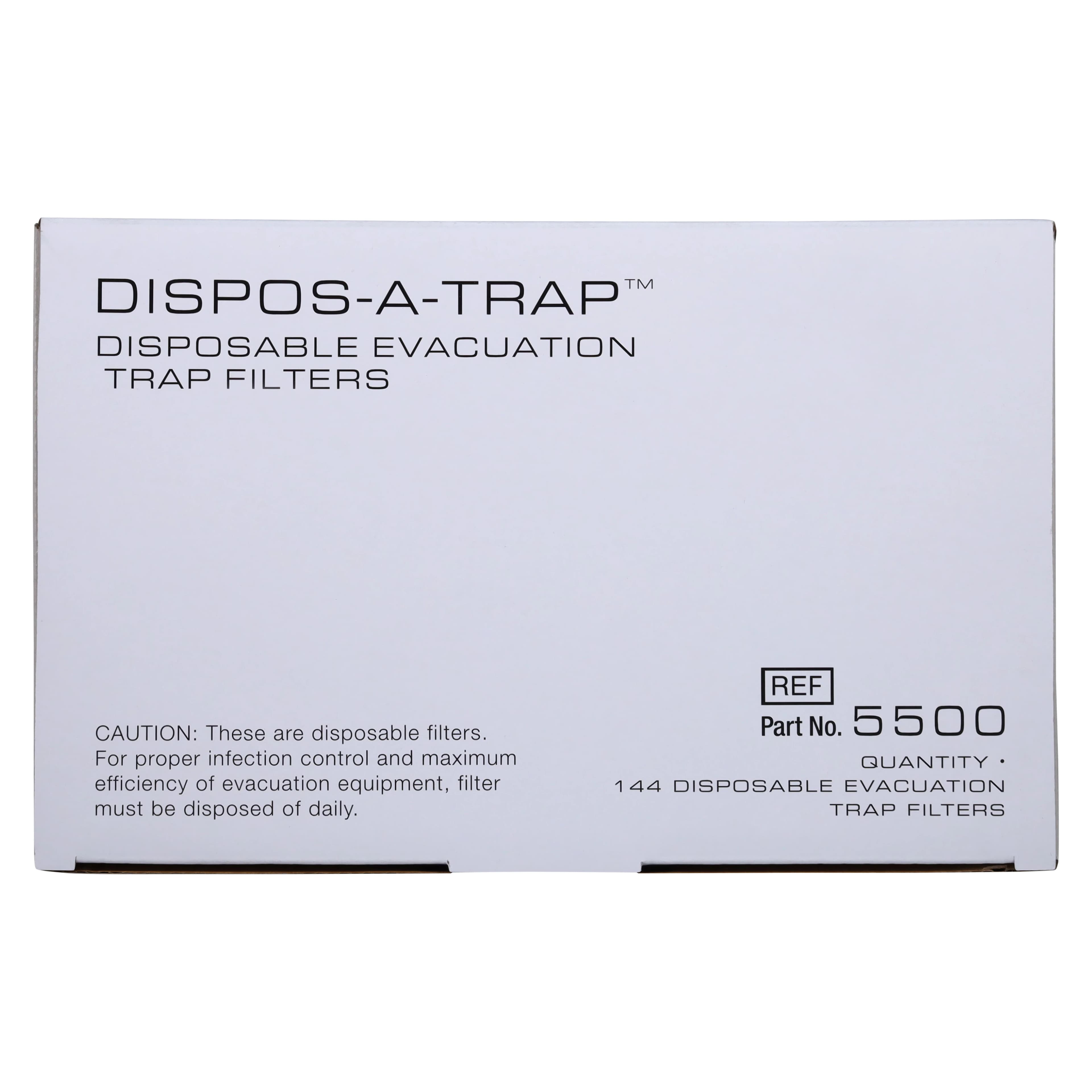 Kerr TotalCare Dispos-A-Trap Disposable Evacuator Trap, Model 5500, 1-1/4" Diameter, for A-dec Cascade & Performer, 144/Box thumbnail 6