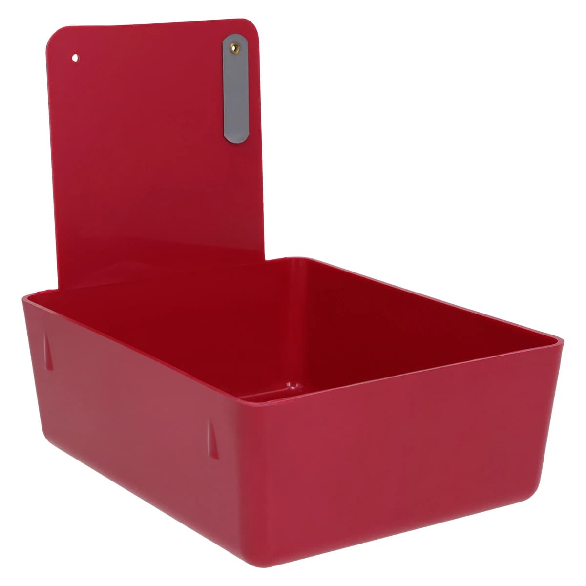 Plasdent Plastic Lab Pan with Metal Clip, Rose, 7-1/16" x 5-5/8" x 2-3/8", 1/Pk, 207MLP-5P thumbnail 2