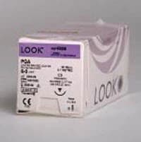 Look PolySyn (PGA) Braided Absorbable Suture, 2-0, Violet, 27"/70 cm, T-5 Taper Point Needle 26 mm 1/2 Circle, 12/Box, 317B - Surgical Specialties - Look Suture 2/0 PolySynViolet Braided 27/70cm T 26mm 1/2 Circle - T 26mm 1/2 Circle 12/bx' - Image 1