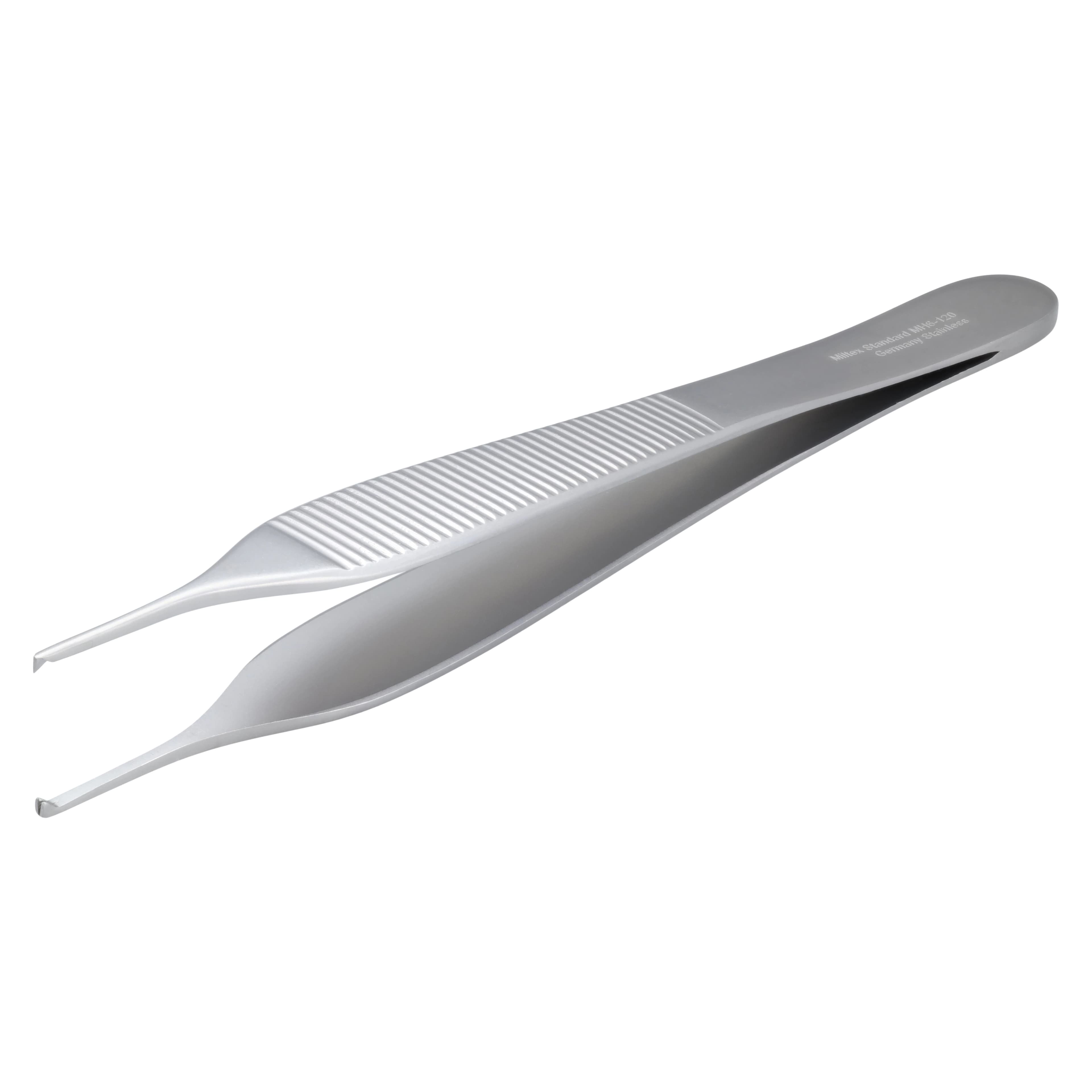 Miltex Adson Tissue Forceps, 1x2 Teeth, Straight, 4-3/4", Stainless Steel, Each thumbnail 4