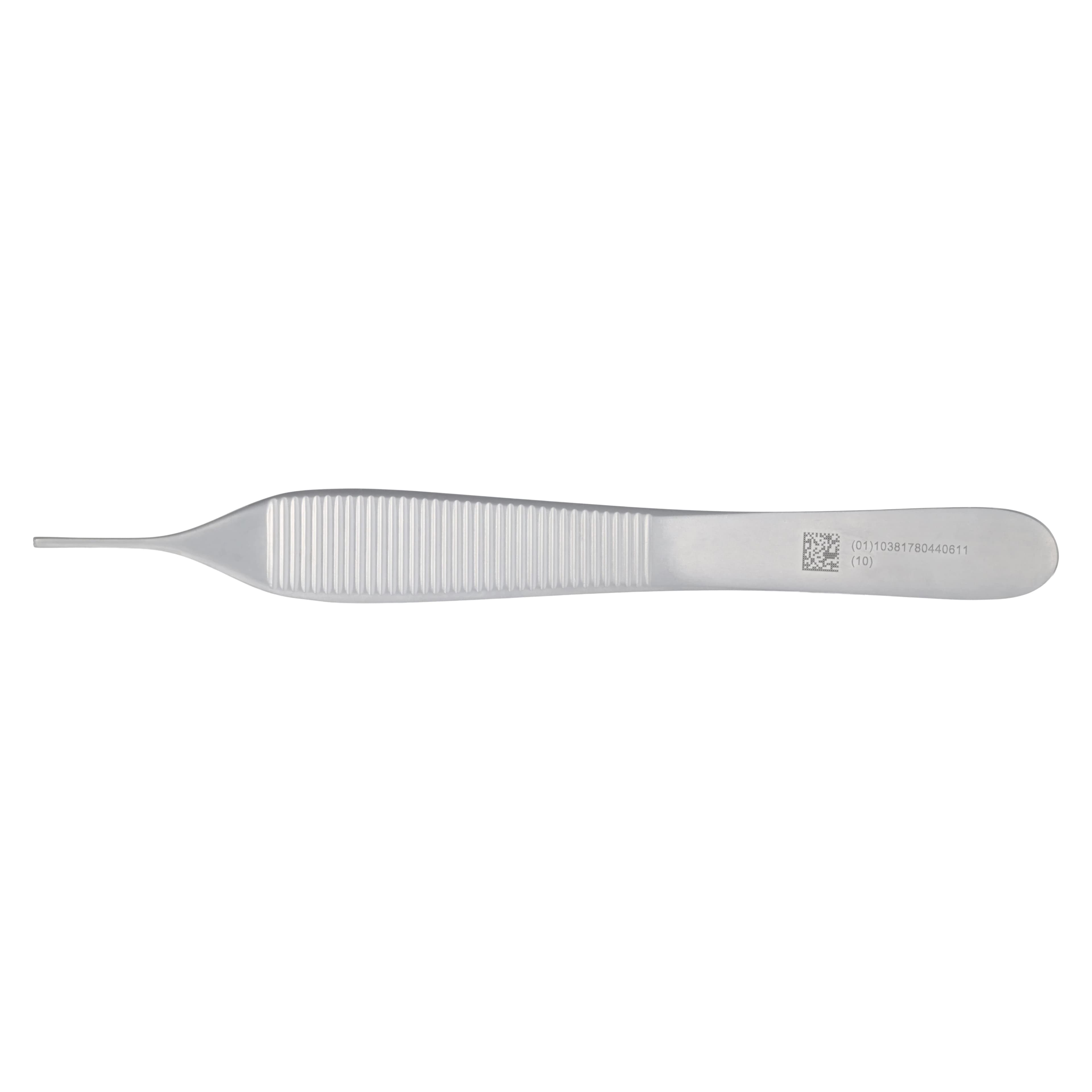 Miltex Adson Tissue Forceps, 1x2 Teeth, Straight, 4-3/4", Stainless Steel, Each thumbnail 5