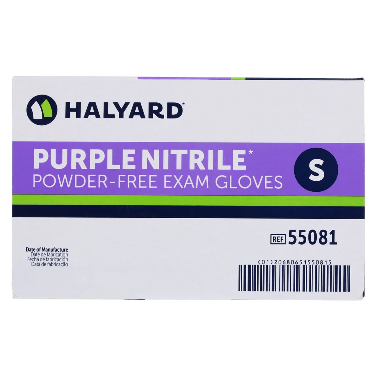 Halyard PURPLE NITRILE* Exam Gloves, Powder-Free, Latex-Free, Non-Sterile, Small, Purple, 100/Box, 55081 thumbnail 7