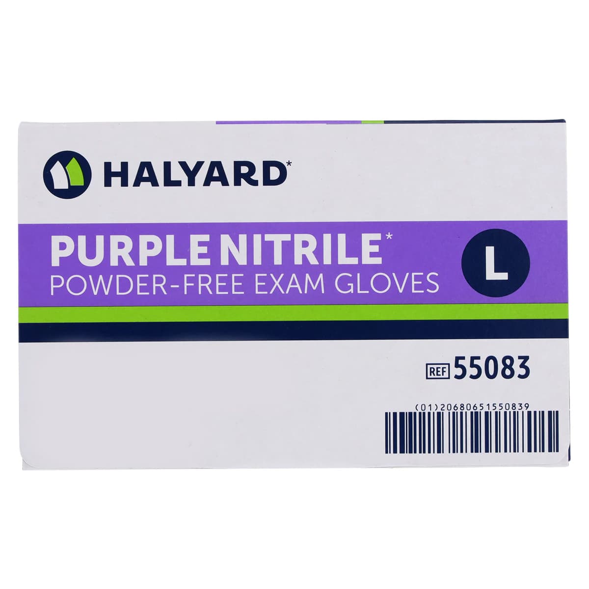 Halyard PURPLE NITRILE* Exam Gloves, Powder-Free, Latex-Free, Non-Sterile, Fingertip Textured, Chemo Rated, Large, Purple, 100/Box, 55083 thumbnail 6