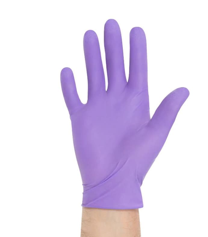 Halyard PURPLE NITRILE* Exam Gloves, Powder-Free, Latex-Free, Non-Sterile, Fingertip Textured, Chemo Rated, Large, Purple, 100/Box, 55083 - PURPLE NITRILE* Exam Gloves Large Box of 100 - Image 1