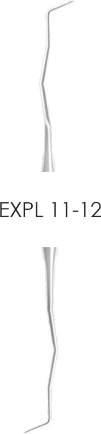 A. Titan Double-Ended Dental Explorer 11/12, Standard Handle, EXPL 11-12 - Explorer DE 11/12 Standard Handle - Image 1