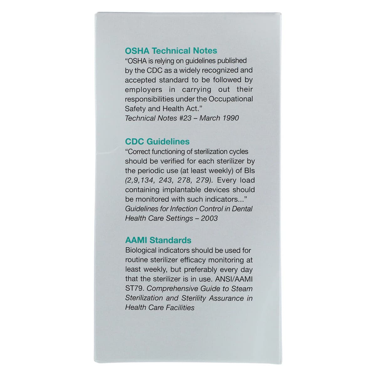 SPS Medical EMS Econo Mail-In Sterilizer Monitoring Service, 52 Tests/Box, EMS-052 thumbnail 6
