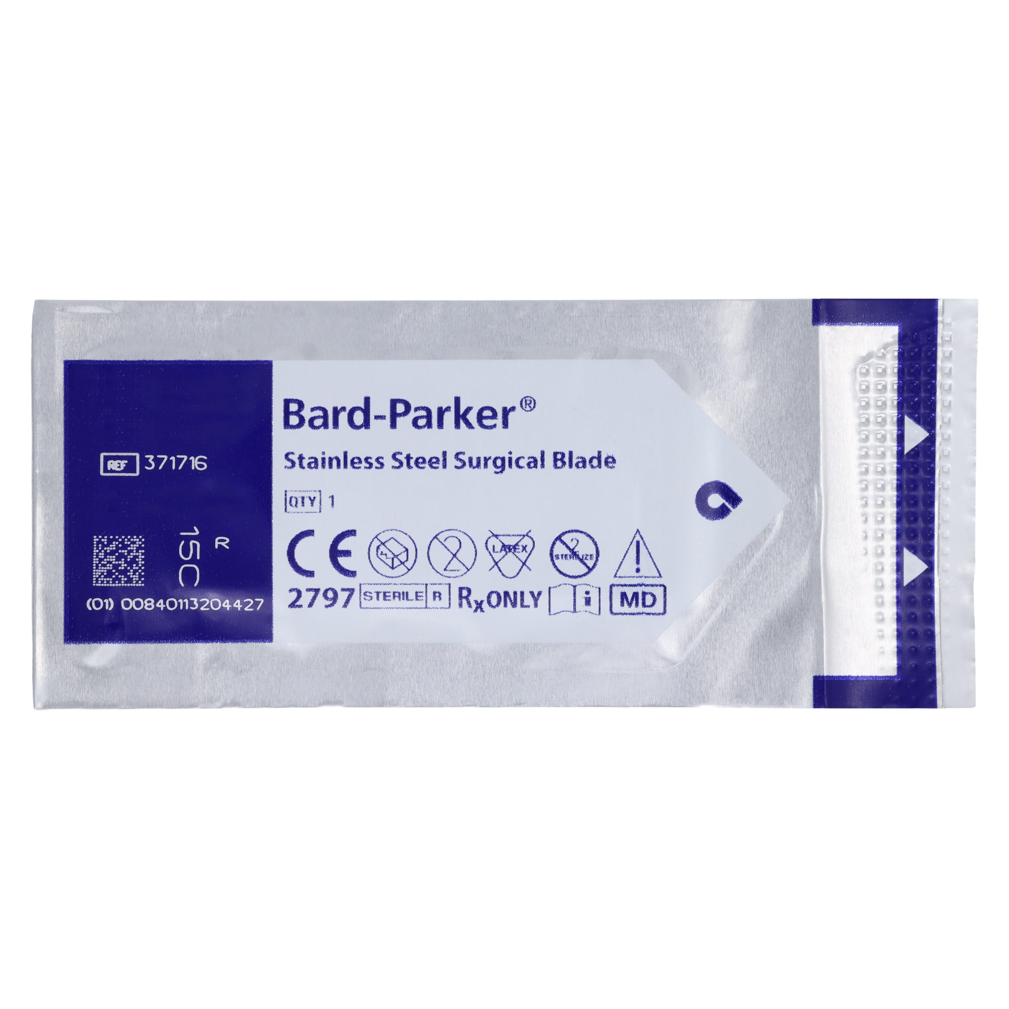 Bard-Parker Stainless Steel Sterile Surgical Blade #15C, Individually Packaged, 50/Case thumbnail 3