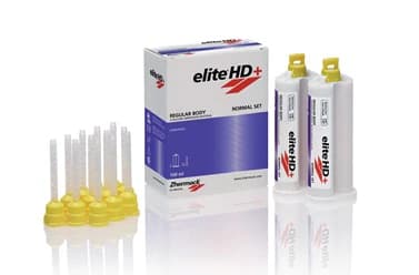 Elite HD+ Regular Body VPS Impression Material, Regular Set, 2 x 50 ml Cartridges + 12 Mixing Tips, C203020 - Elite HD Impression Material + Regular Body, Regular Set, 50 ml, 2/Pk, C203020 - Image 1