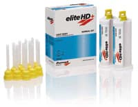 Elite HD+ Light Body VPS Impression Material, Regular Set, 2 x 50 ml Cartridges with 12 Mixing Tips, C203030 - Elite HD Plus Impression Material, Light Body, Regular Set, 50 ml, 2/Pk, C203030 - Image 1