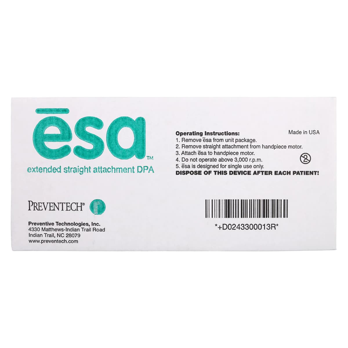 esa Disposable Prophy Angle, Midwest, Soft Cup, 100/Box, 3300015 thumbnail 4