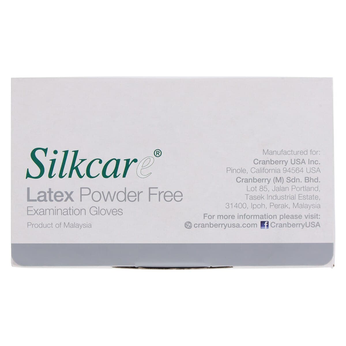 Cranberry Silkcare Powder-Free Latex Exam Gloves with Lanolin & Vitamin E, Extra Large, White, 100/Box, CR7819 thumbnail 8