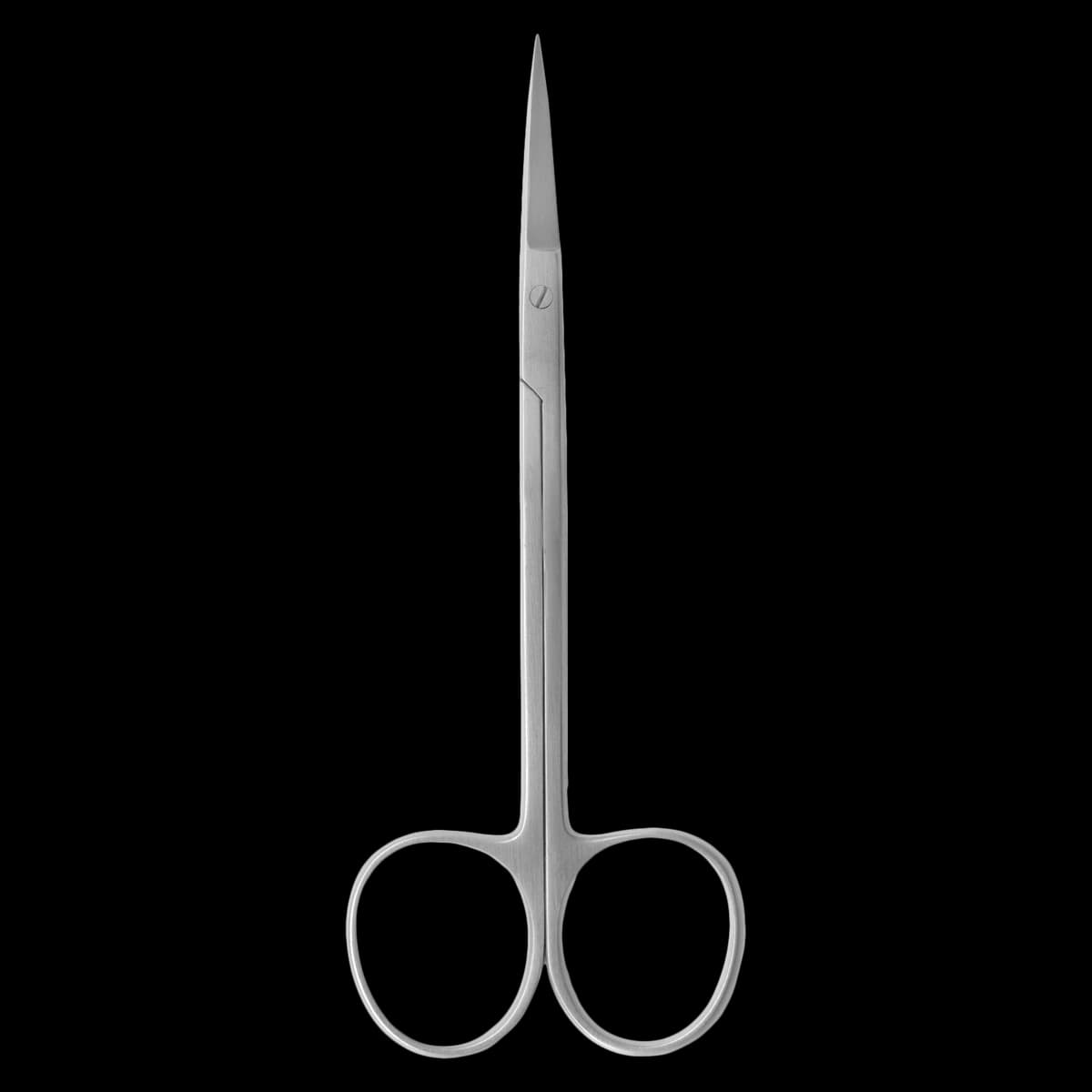 A. Titan Instruments Straight Iris Scissors, 4.5", Serrated, Stainless Steel, 1 Each, Model 869 - Scissors Iris Straight, 869 - Image 1