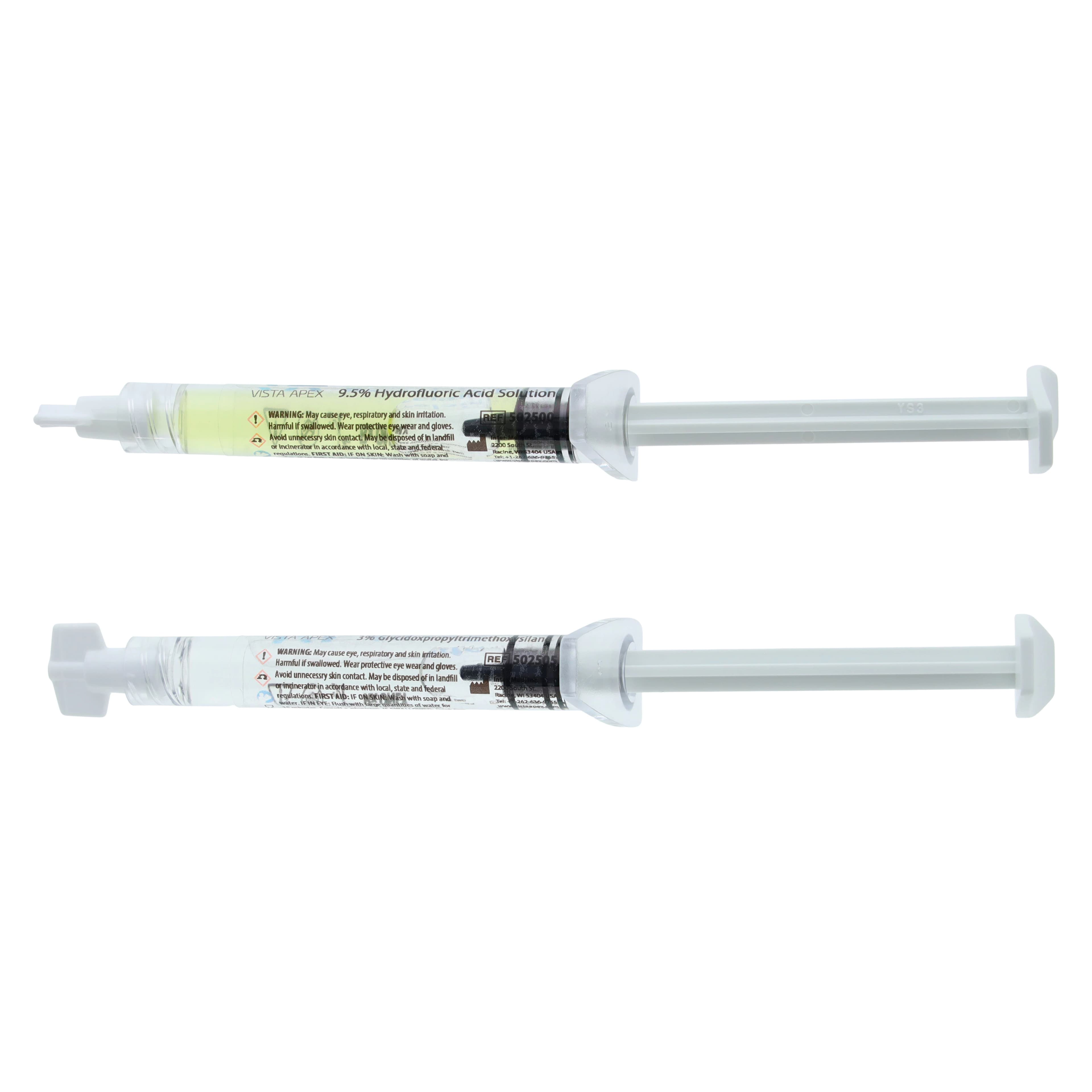 Porcelain Etch Standard Kit, 9.5% Hydrofluoric Acid Etching Gel, 1.2 ml Prefilled Syringes, High Viscosity, Light Yellow, 2/Pk, 502500 thumbnail 3