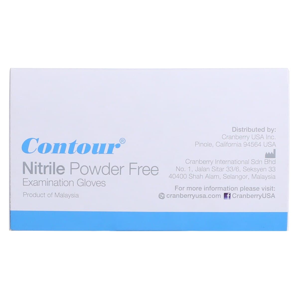 Cranberry Contour Powder-Free Nitrile Exam Gloves, Blue, Extra Large, 100/Box, CR3119 thumbnail 5