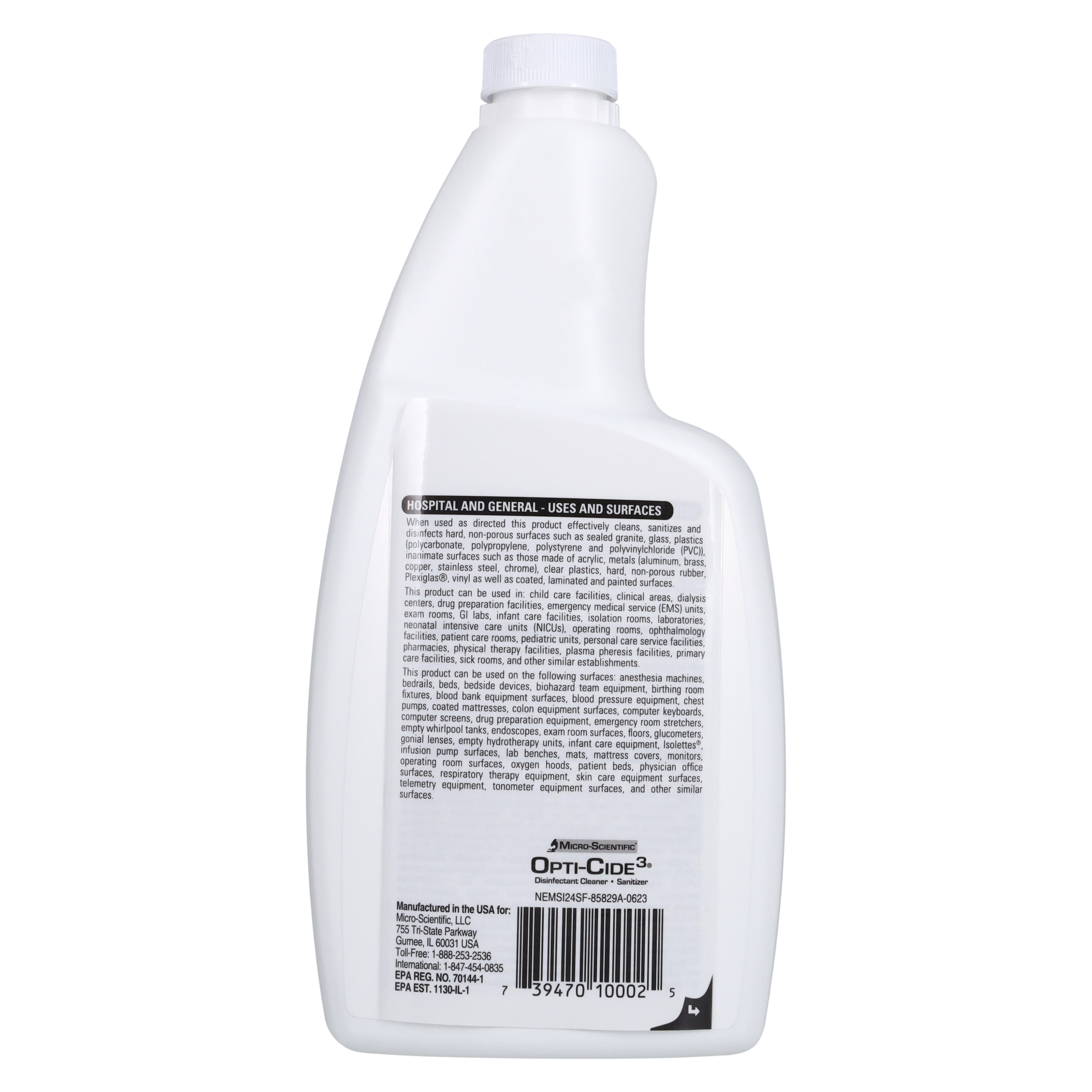 Opti-Cide 3 Surface Disinfectant Spray, 24 oz Trigger Spray Bottle, EPA Registered, Ready-to-Use thumbnail 2