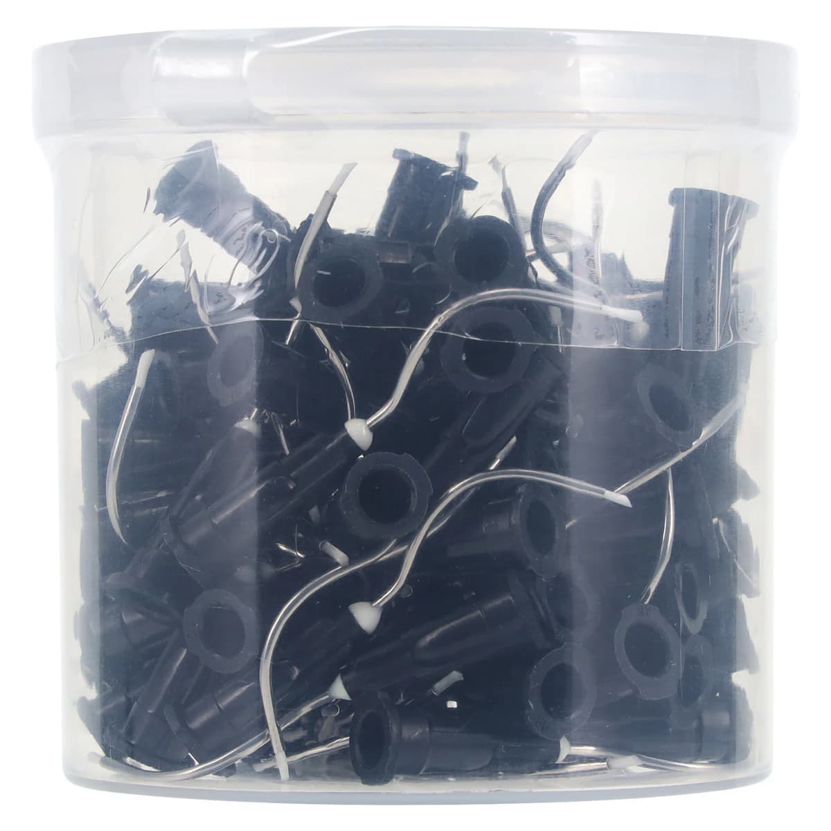 Sol-u-Flo Prebent Applicator Brush Tips, 19 Gauge, Opaque Black, 100/Pk, 312200 thumbnail 2