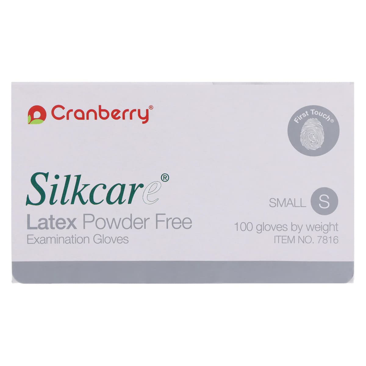 Cranberry Silkcare Powder-Free Latex Exam Gloves with Lanolin and Vitamin E, Small, Natural, 100/Box, CR7816 thumbnail 7