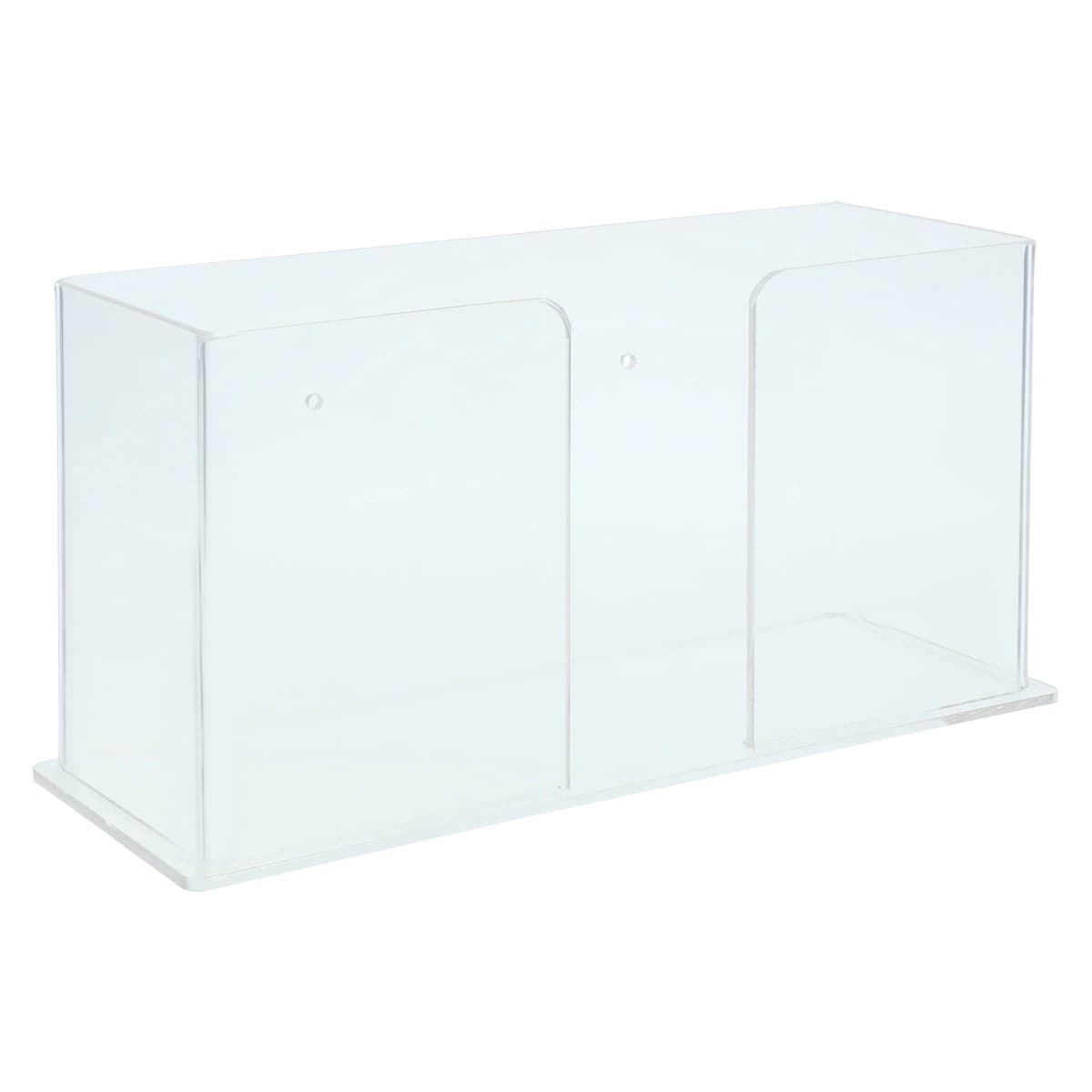 Plasdent 1206 C-Fold Towel Holder, Clear Acrylic, 10-3/4" W x 6" H x 4-1/4" D, 1/Pk thumbnail 2