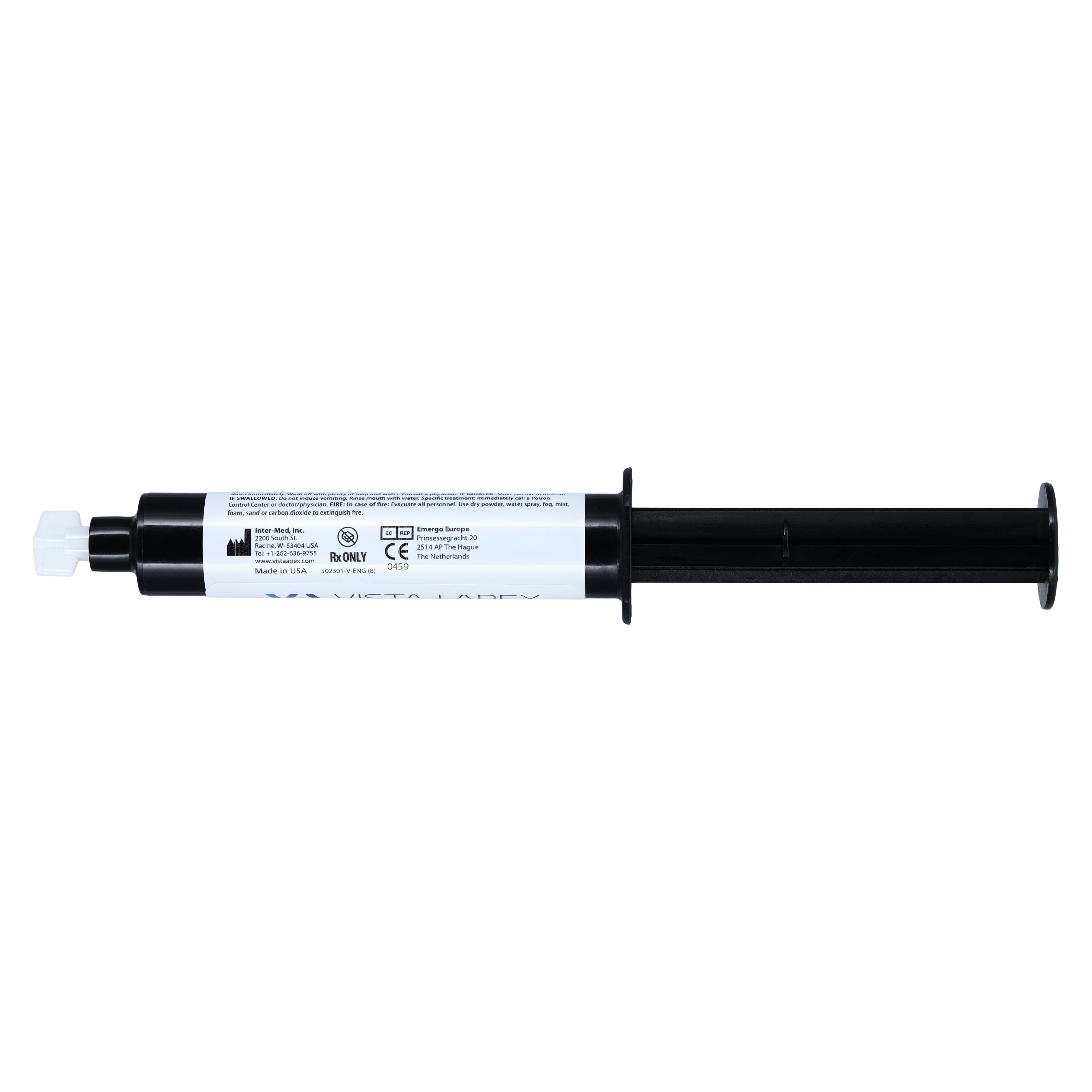 Vista Apex Sodium Hypochlorite 6% Irrigation Solution, 12 cc Prefilled Syringes, 10/Pkg, 502300 thumbnail 4