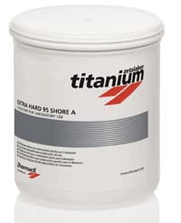 Zhermack Titanium Zetalabor Putty Hard White, Condensation Silicone, 2.6 kg, C400605 - Titanium Putty Hard White Standard Pack - Image 1