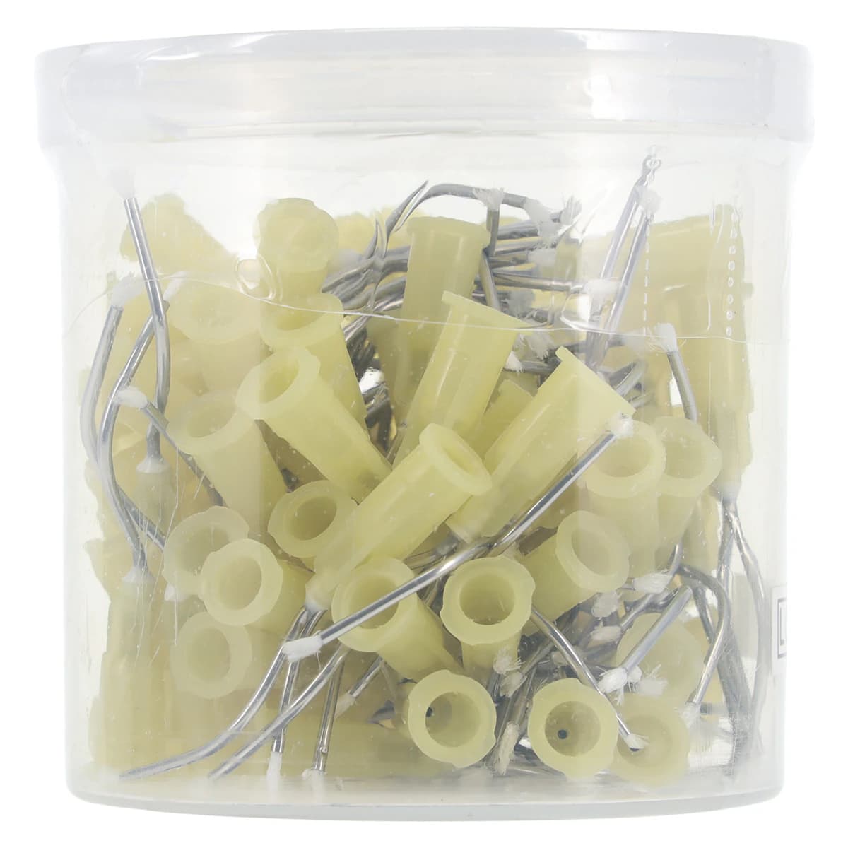 Stat-Flo Hemostatic Infusor Pre-Bent Brush Tips, 19 Ga, Yellow, 100/Pk, 312100 - Stat-Flo Hemostatic Infusor Pre-Bent Tips, 19 Ga, Yellow, 100/Pk, 312100 - Image 1