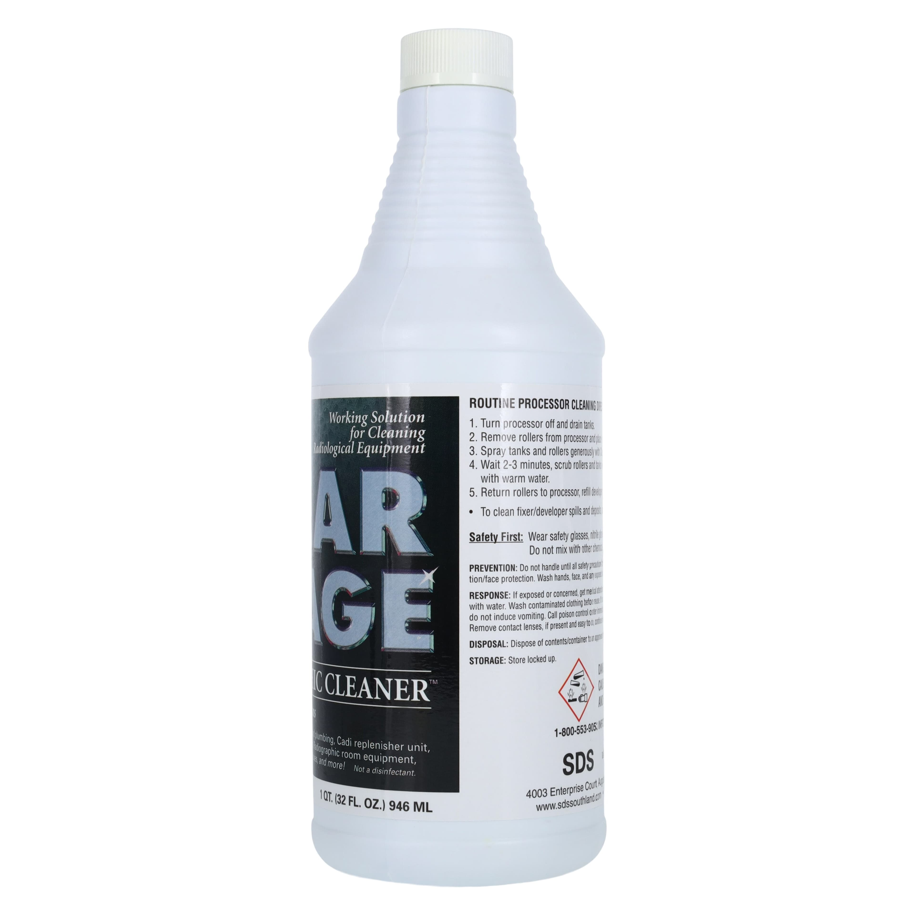 Clear Image Radiographic Cleaner, Weekly X-Ray Processor Cleaner, 1 Quart with Foam Sprayer, CI-32-12 thumbnail 2