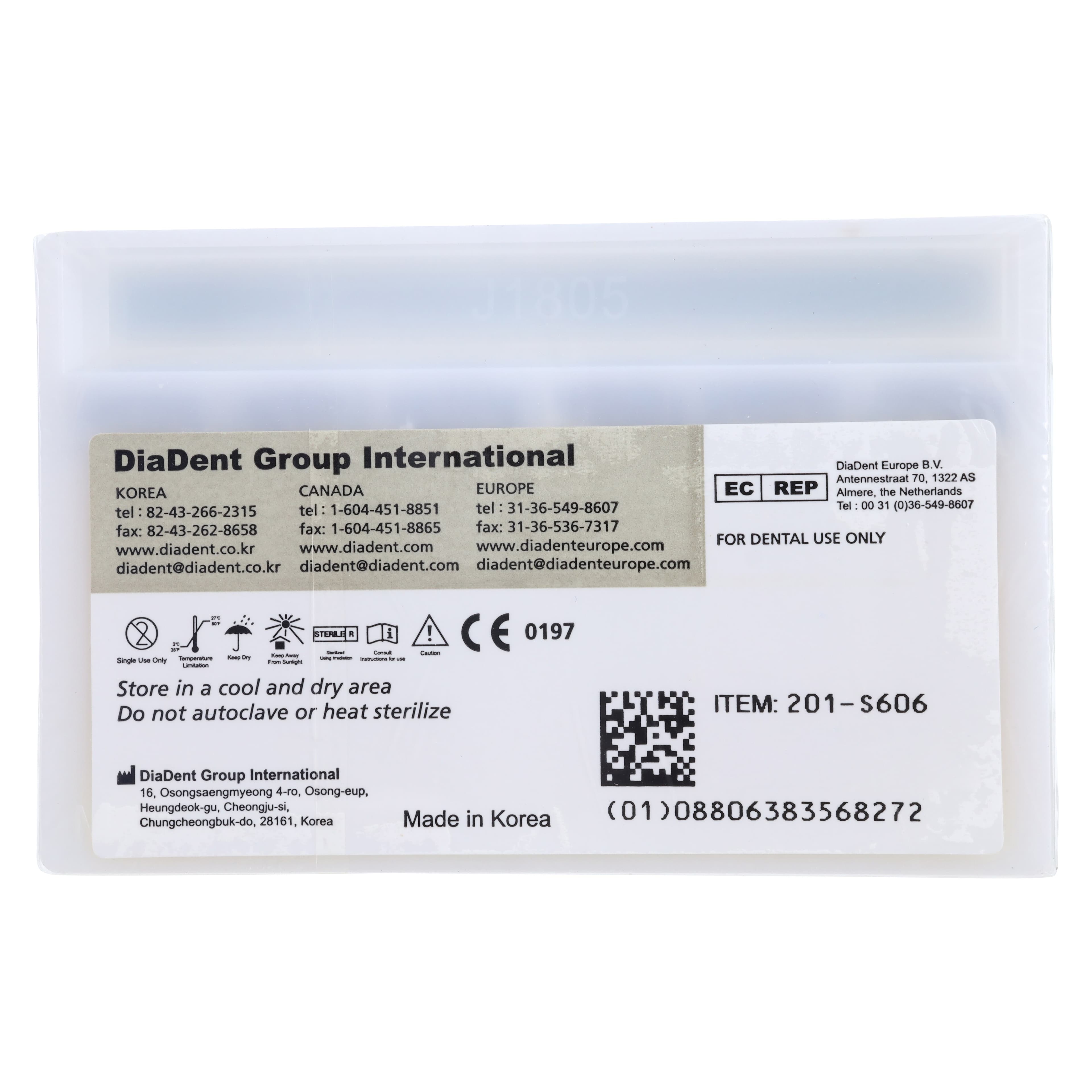 DiaDent Absorbent Paper Points #30, Blue, .02 Taper, Non-Marked, Spill-Proof Box of 200 thumbnail 2