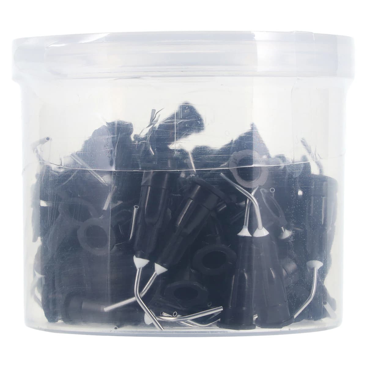 Vista Apex Pre-Bent Applicator Tips, 20 Gauge, Opaque Black, 100/Pk, 315320 - Pre-Bent Applicator Tips, 20 Ga, Black, 100/Pk, 315320 - Image 1