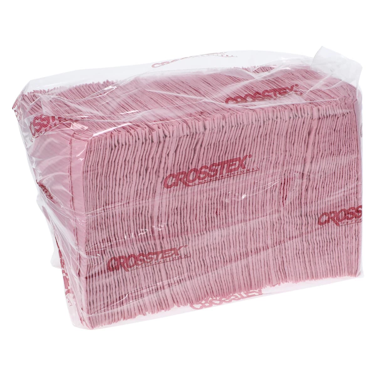 Sani-Tab Chain-Free Patient Towels, 2-Ply Paper + 1-Ply Poly, 13" x 19", Dusty Rose, 400/Pk, WEXDRT thumbnail 2