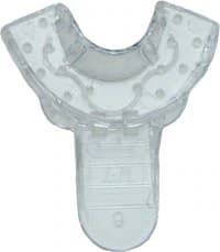 Vista Apex Clear Plastic Impression Trays, Anterior, #9, Perforated, 12/Bag, 310009 - Clear, #9, Anterior, 12/Bag, 310009 - Image 1