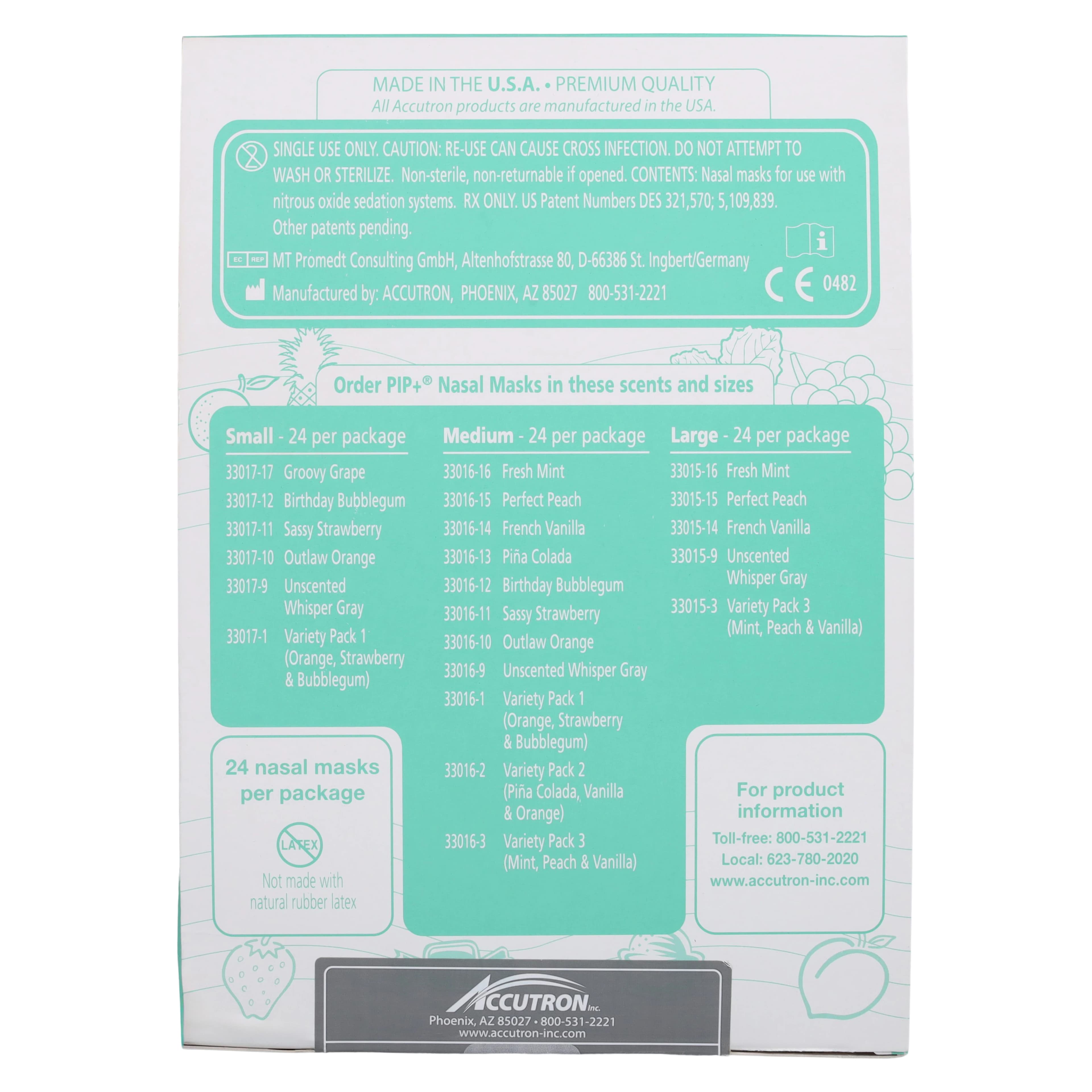 Accutron Personal Inhaler Plus+ Nasal Hoods, Medium, Unscented, Whisper Gray, Single-Use, Latex-Free, 24/Pk, 33016-9 thumbnail 7