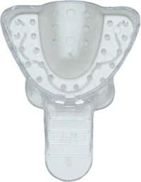 Vista Apex Disposable Plastic Impression Trays, #5, Small, Upper, Clear, 12/Bag, 310005 - Disposable Plastic Impression Trays, # 5, Small, Upper, Clear, 12/Pk, 310005 - Image 1