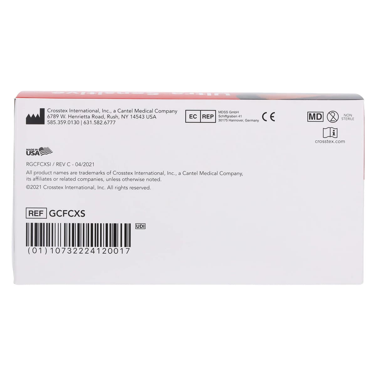 Crosstex Ultra Sensitive Earloop Face Mask, ASTM Level 3, White, 50/Box, GCFCXS thumbnail 6