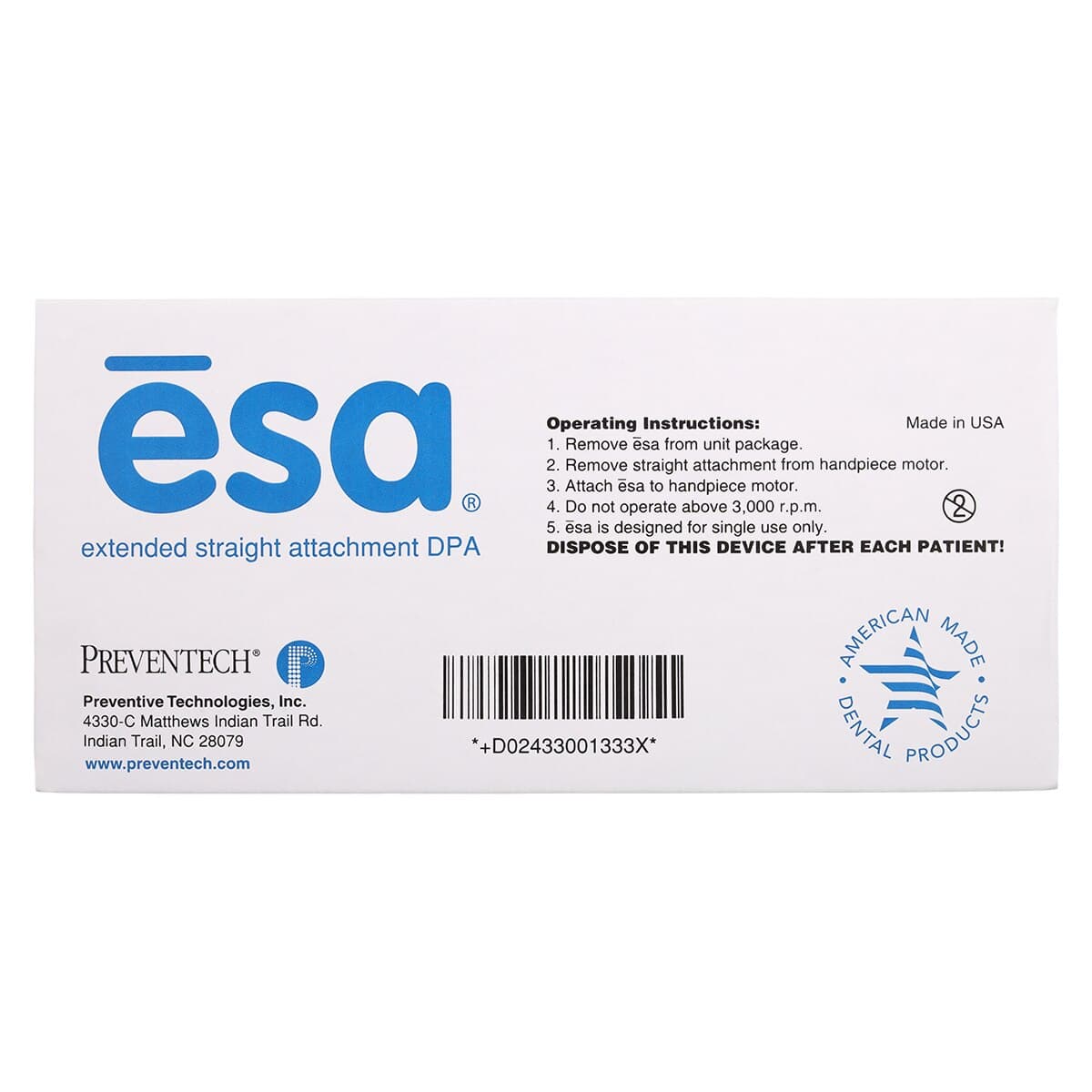 ESA Disposable Tapered Prophy Angle Brush for Star Titan, 100/Box, 3300135/3300133 thumbnail 4