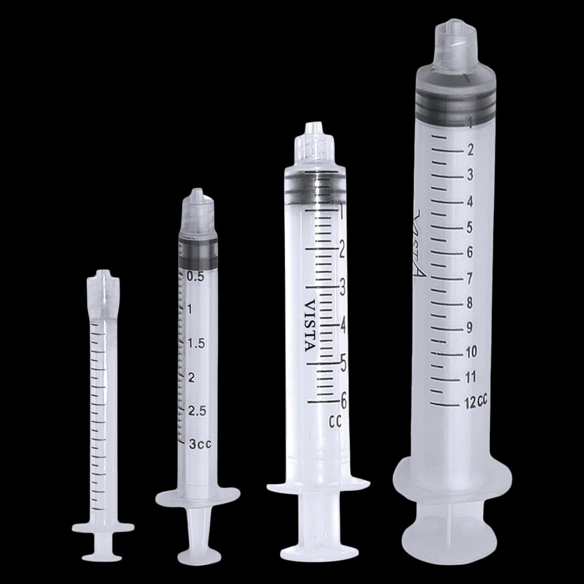 Vista Apex Appli-Vac Luer Lock Syringe, 3cc, Non-Sterile, 100/Box, 316030 - Appli-Vac Luer 3cc Syringe (100) - Image 1