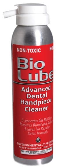 Bio Lube Advanced Handpiece Cleaner, 7 oz Aerosol Can, Bio-C-12 - Bio Lube Handpiece Cleaner 7oz - Image 1