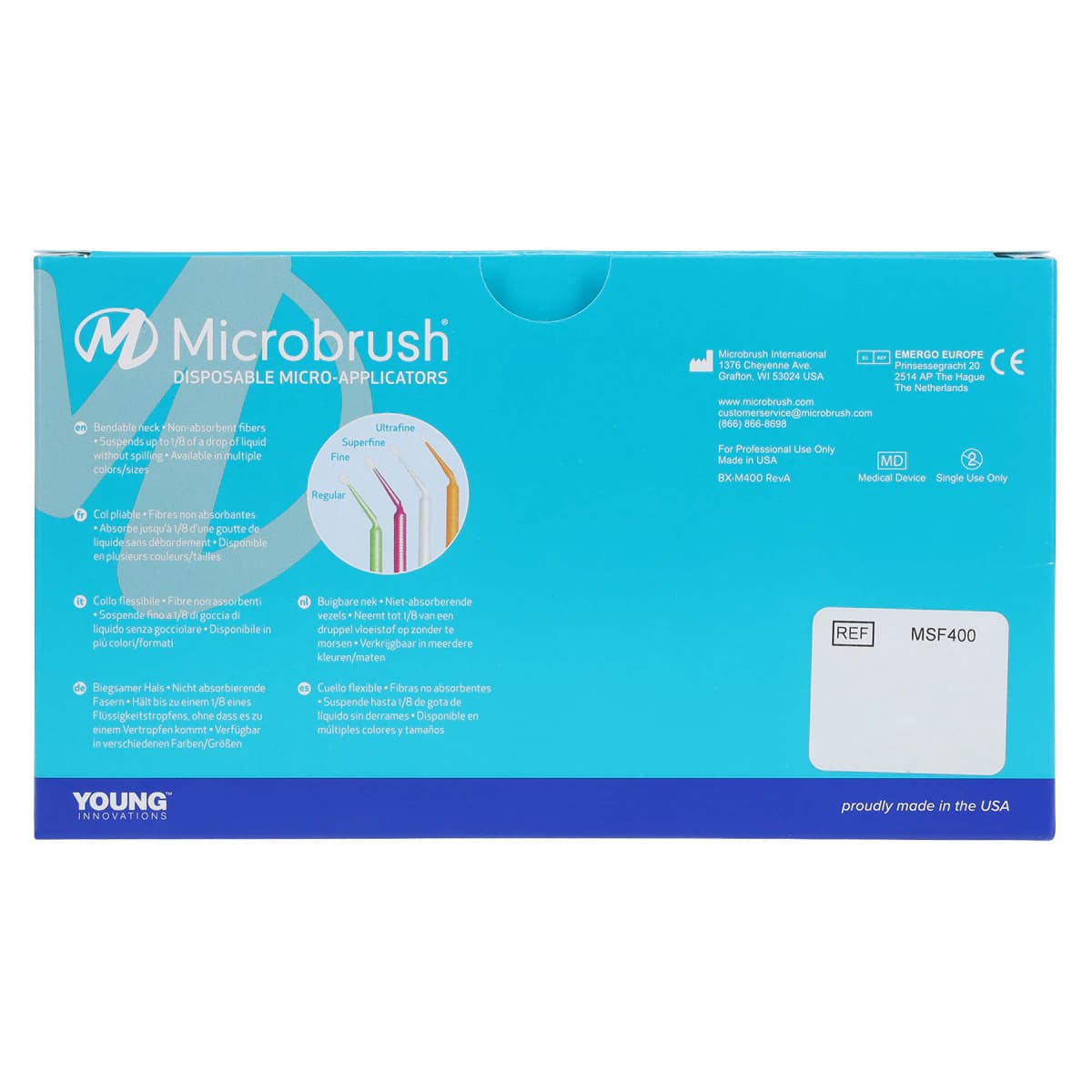 Microbrush Tube Series Disposable Micro Applicators, Super Fine, White, 1.0 mm, 400/Pk, MSF400 thumbnail 7