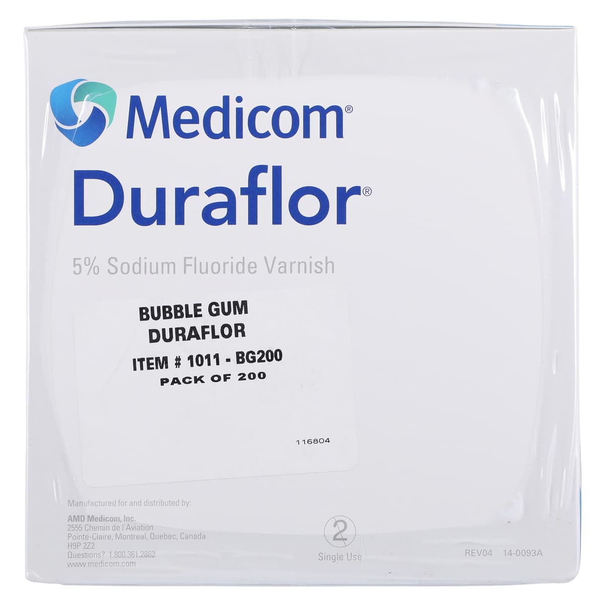 Duraflor 5% Sodium Fluoride White Varnish Unit Doses, 0.25 ml, Bubblegum, 200/Box, 1011-BG200 thumbnail 4